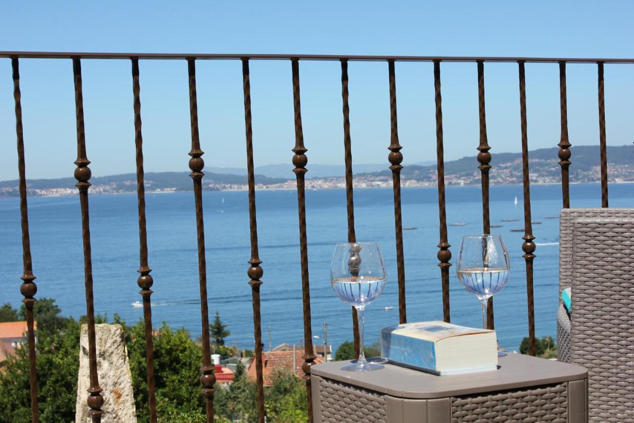 Casa en Pazo Gallego con vistas a la Ria Bueu Exterior foto